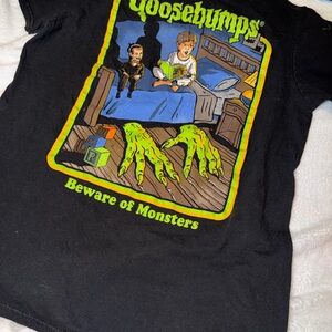Goosebumps Black Short Sleeve Tee. Size Small. Preloved.